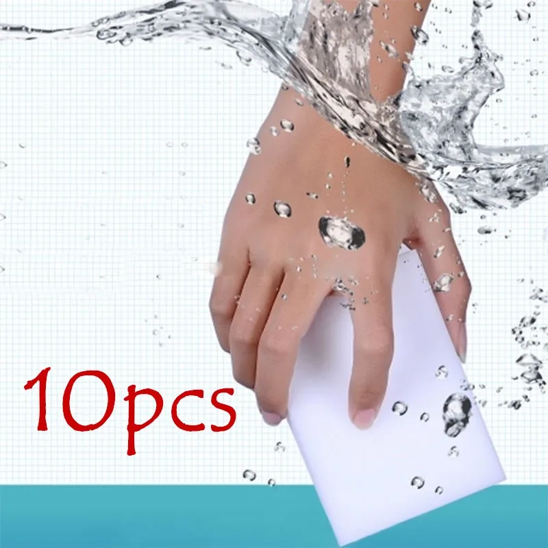 10pcs 20 шт многофункциональная волшебная меламиновая губка-ластик для чистки кухонные губки для ванной комнаты 100x60x20 мм - Цвет: 10pcs