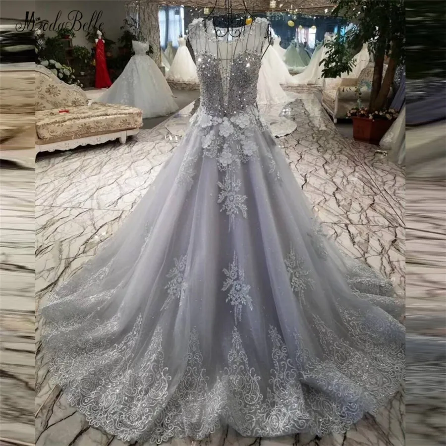 Модные серые Серебристые вечерние платья для женщин 2018 топ с блестками кружевом