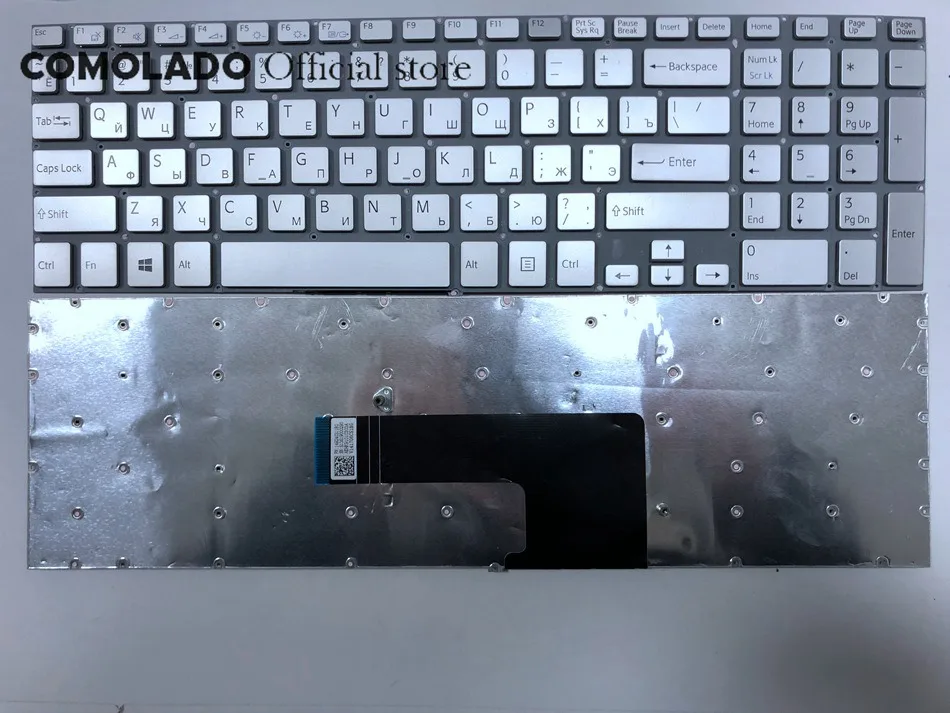 RU Русская клавиатура для ноутбука Sony Vaio SVF15 FIT15 SVF151 SVF152 SVF153 SVF1541 SVF15E серебристый