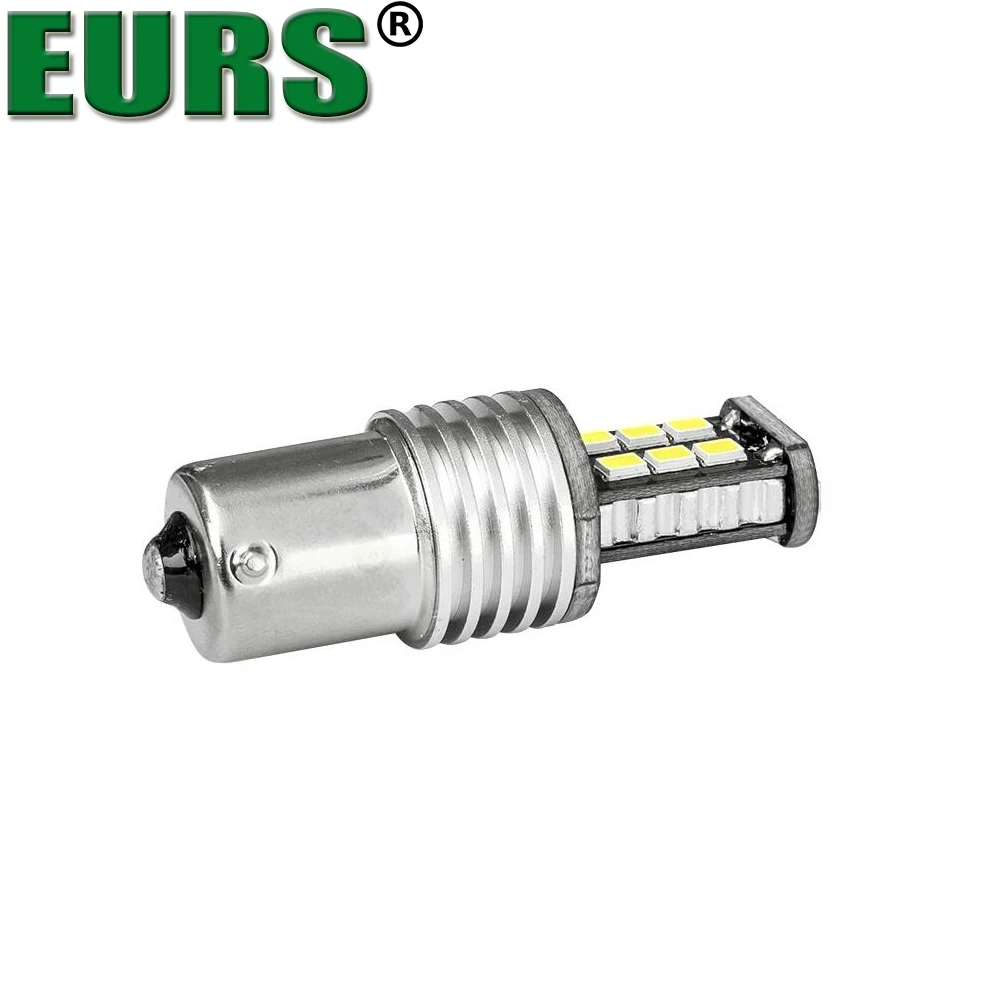 Светодиодные Габаритные огни EURS белые желтые красные 1156 P21W 7506 BA15S задние фонари