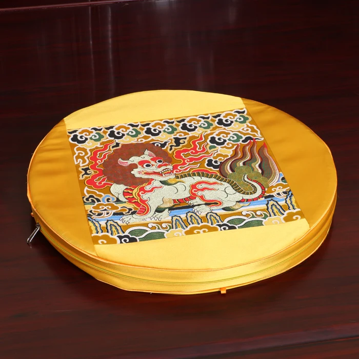 Luxury Floral Thick Seat Cushion Round Sofa Mat High End Chinese Mulberry Silk Chair Cushions Home Decor Seat Pad