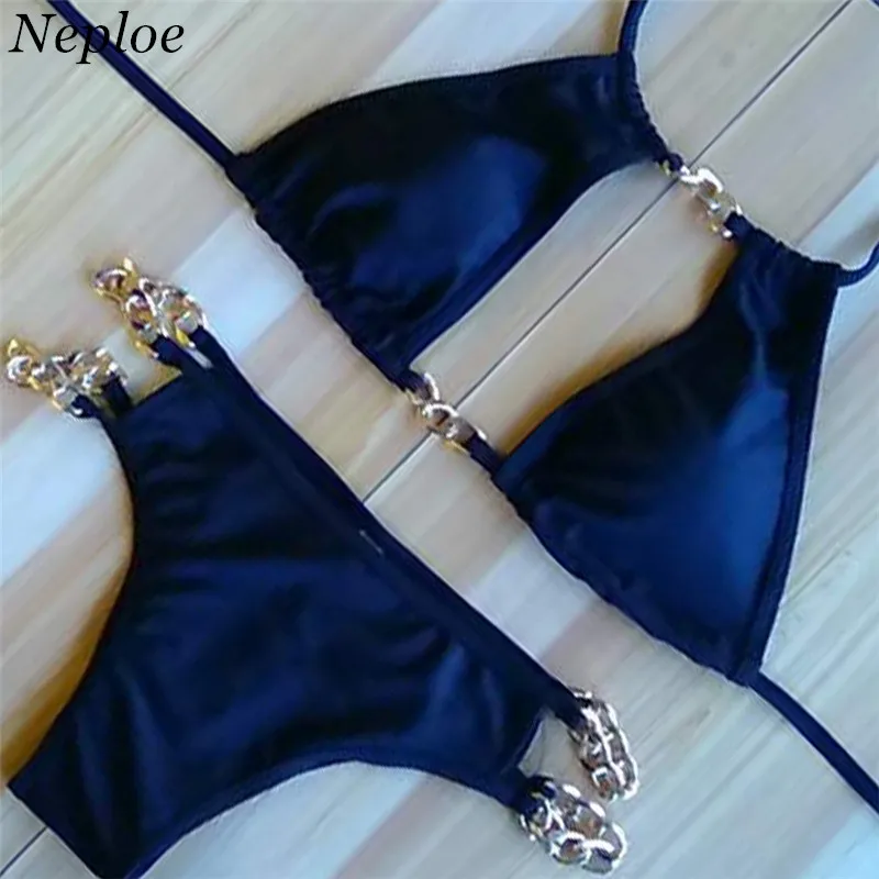 Neploe Европейский вновь сексуальный из двух частей Для женщин комплект бикини 2018