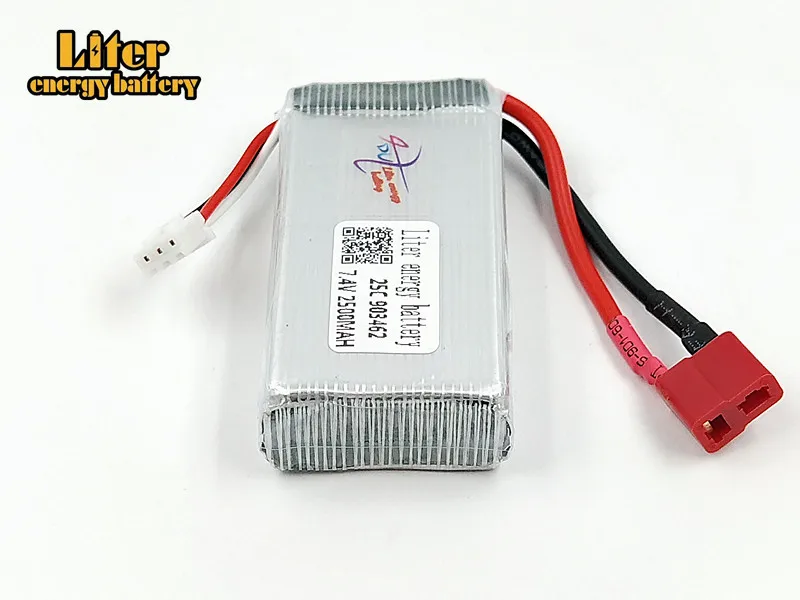 5 шт./компл. 7 4 в 2500 мАч 903462 Lipo батарея 12423 12428 для Wltoys гусеничный автомобиль