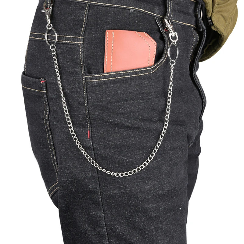 Длинный металлический брелок для ключей модный аксессуар в стиле рок/панк длина