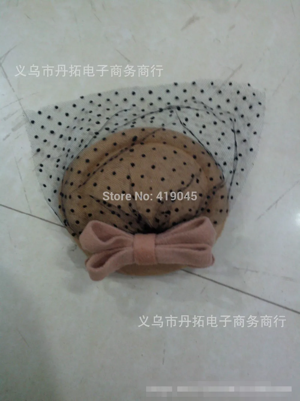 Новая женская Вуалетка для девочек войлочная шерстяная шляпа заколка волос