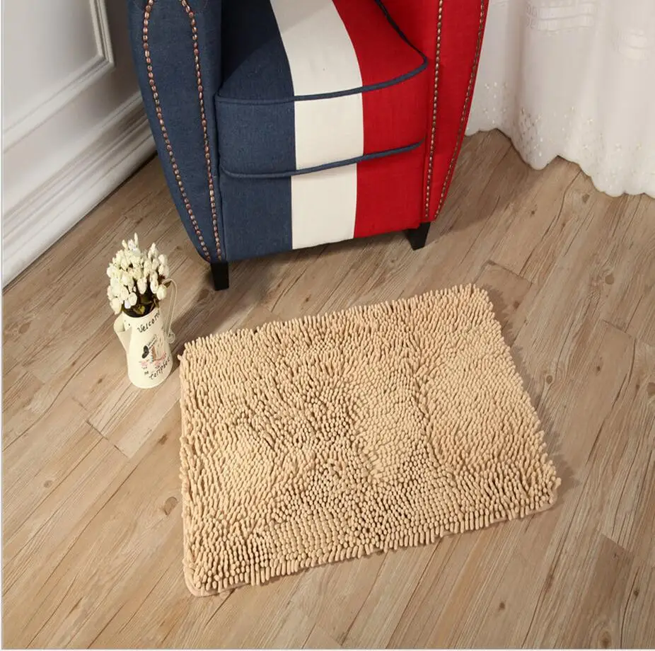 

Super Fiber Chenille Carpet Bathroom Mats Come Into The Door Mat Non-Slip Bath Kitchen Mats Toilet Floor Mats Can Be Customized