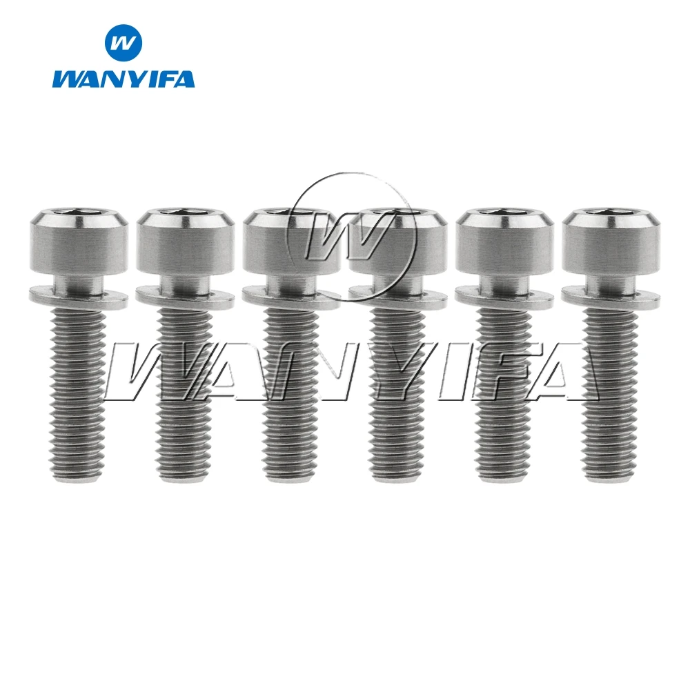 Титановый болт &quotwanifa&quot M5x16mm M5x18mm M5X20mm титановый Ti велосипедные шурупы с шайбой 6