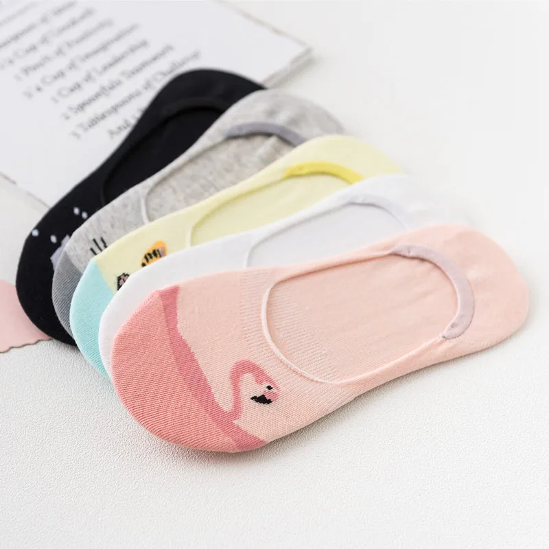 5 цветов бесплатная доставка милые Нескользящие носки-башмачки с закрытым носком