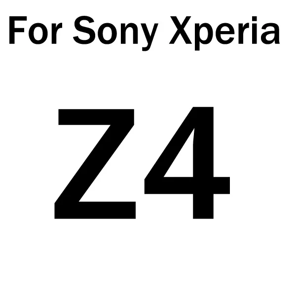 For Z4 Закаленное стекло для sony Xperia Z Z1 Z2 Z3 Z4 Z5 Compact Mini для sony Xperia M4 Aqua M5 защитная пленка из закаленного стекла - Цвет: For Z4