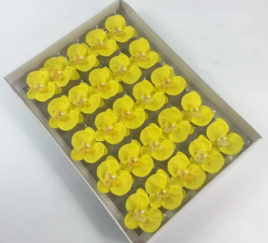 

25pcs Artificial Moth orchid Flower Soap For Wedding Party Birthday Valentine's Day Souvenirs Gifts Favor Home Decoration