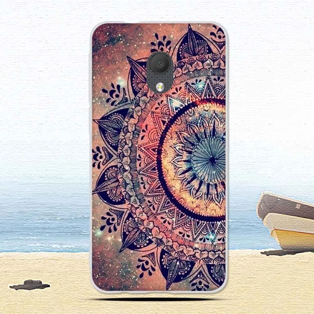 19 ТПУ чехол для Alcatel 1C 5003D Мягкая силиконовая задняя крышка для AlcatelC цветы Кот цветной узор защитный чехол для телефона s - Цвет: 19