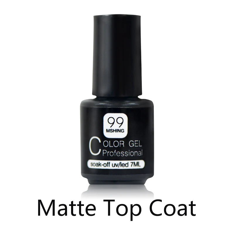 Matte Top Coat MSHING99 набор гель-лака все для маникюра полуперманентный Vernis basetop coat УФ светодиодный Гель-лак замочить от ногтей художественный Гель-лак для ногтей - Цвет: Matte Top Coat