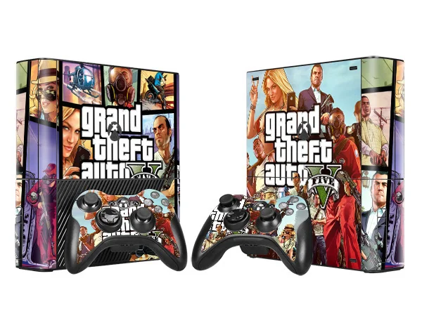 Виниловые наклейки для кожи протектор Xbox 360 E Microsoft 360E Biohazard Style с 2pcs контроллерами