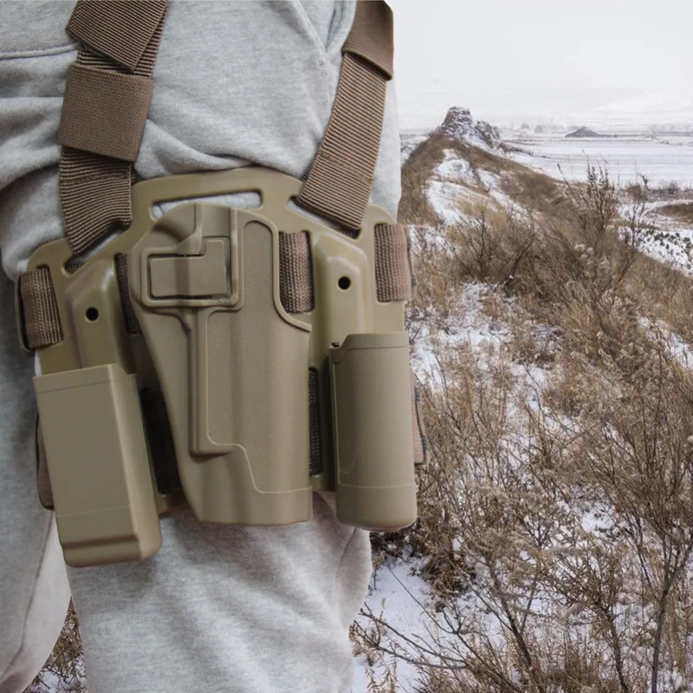 Тактическая правая рука кобура Военный Пистолет Ремень Colt 1911 пояс w/весло для