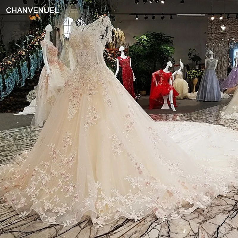 LS00263 свадебное платье со шлейфомтяжелые кристаллы ремни линии смотреть через