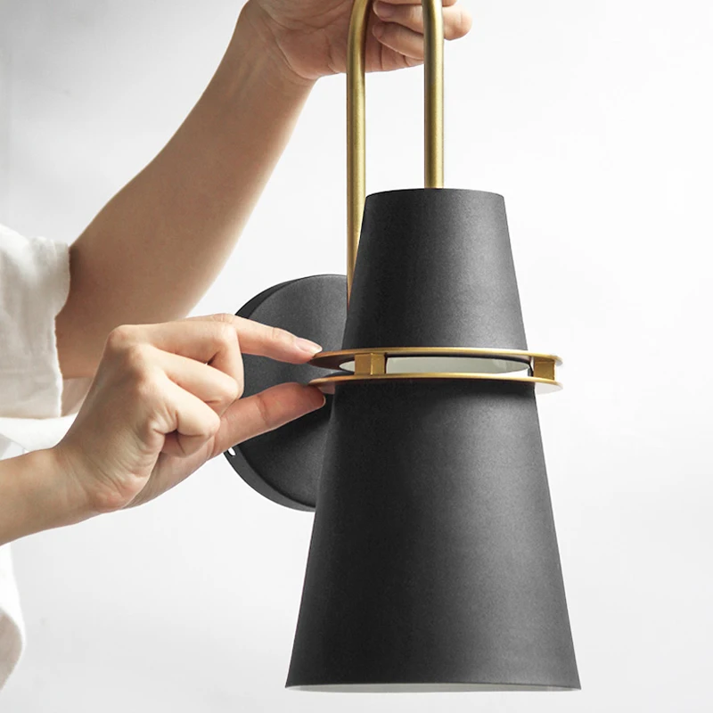 Новый Ретро светильник Скандинавский современный светодиодный настенный бра