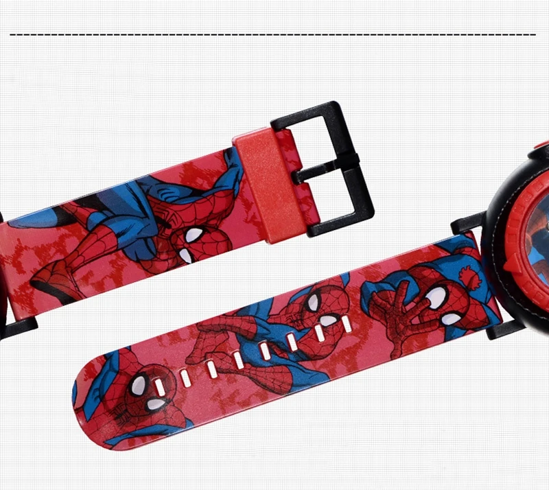 Original MARVEL Spider-man projection LED digital children cool cartoon Watch Best kids birthday gift Disney 81018 good time toy