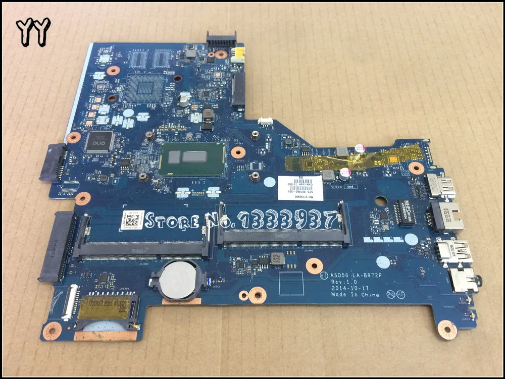 Материнская плата для ноутбука HP 15R 15 R210DX R 250 материнская AS056 LA B972P DDR3L 801860 501 SR23Z i3