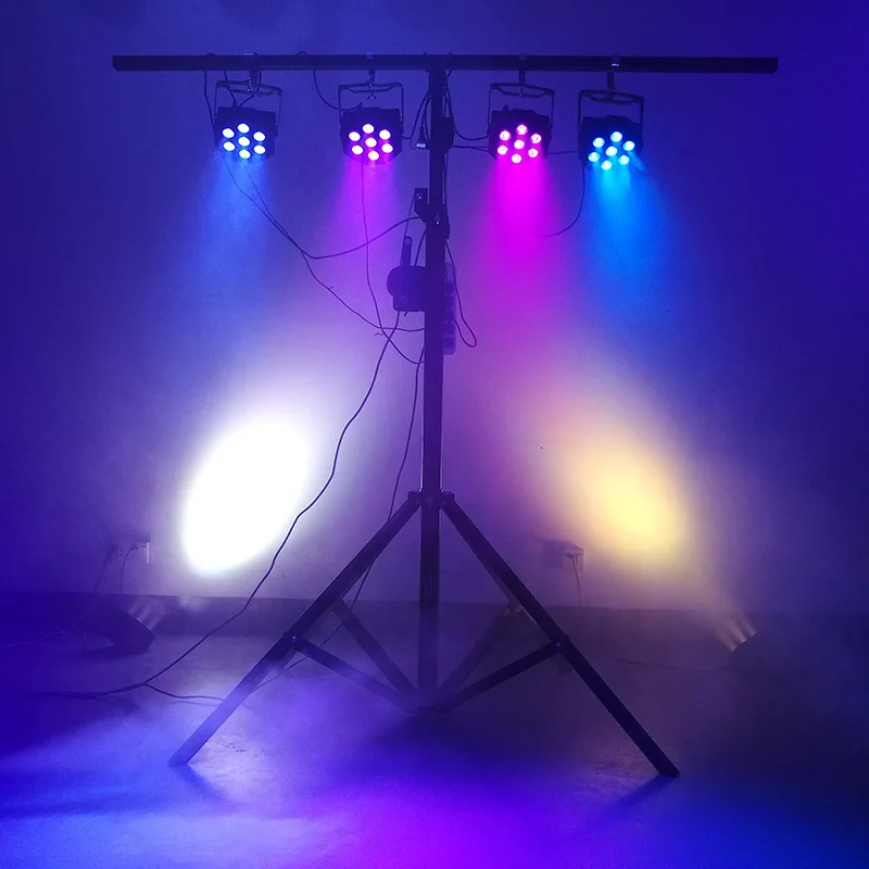 10 шт./лот LED Par 7x18 Вт свет RGBWA + UV 6IN1 dmx сценический для дискотеки диджеев ночных