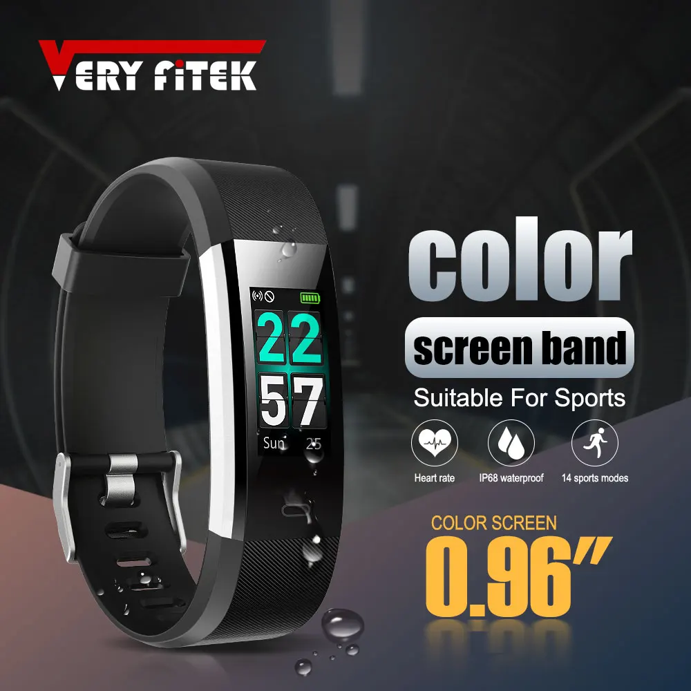 VERYFiTEK ID115 Pro Цвет Ccreen смарт браслет для занятий йогой кардио монитор сердечного