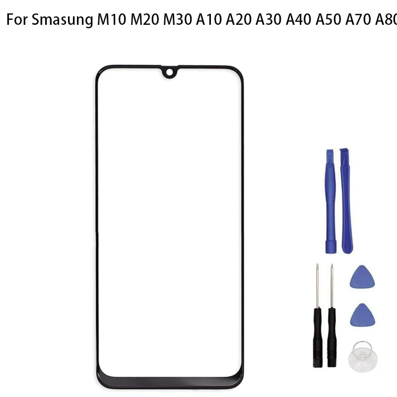 Для Samsung Galaxy M10 M20 M30 A10 A20 A30 A40 A50 A70 A80 A90 сенсорный экран Переднее стекло Сенсорная