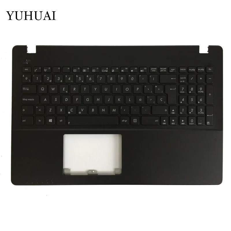 Черный Бразилия/испанская клавиатура для ноутбука ASUS X550 K550V X550C X550VC X550J X550V A550L Y581C F550 R510L Palmrest крышка - Цвет: Черный