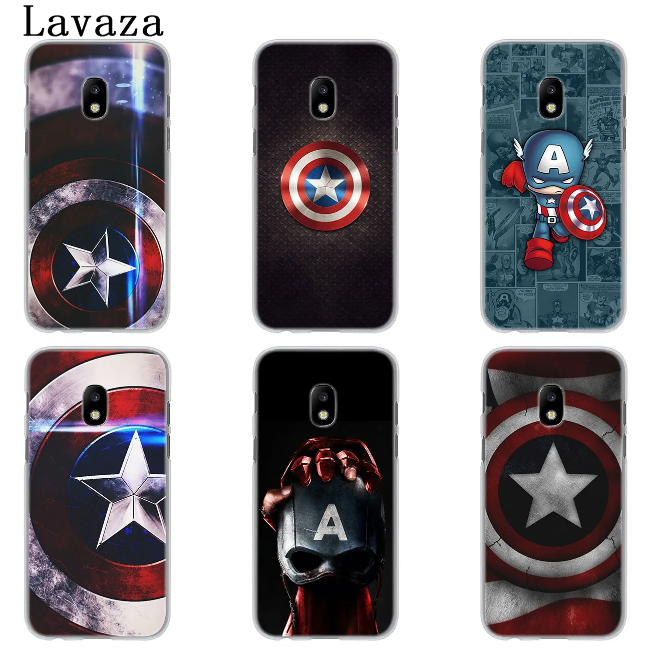 Чехол для телефона Lavaza Captain America shield Marvel Samsung Galaxy J8 J7 Duo J6 J5 J4 Plus 2018 2017 2016 J2 J3 Prime 2015 -