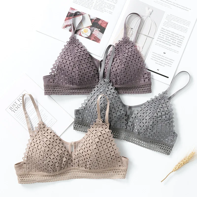 Ropa Mujer 2019 сексуальное женское белье прозрачный бюстгальтер пуш ап Bh Sujetador Sin Aros