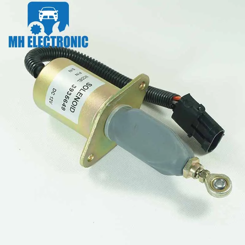 MH Electronic for Cummins 6CT Diesel Parts Engine Stop Solenoid 12V 3935650 3935649 Fuel Shutdown Shut off Valve | Автомобили и