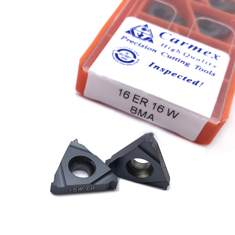 

Insert 100% Original 16IR 10 W 11 W 12W 14W 16W 18W BMA Thread turning tool Tungsten Carbide Insert Threading Lathe Cutter Tool