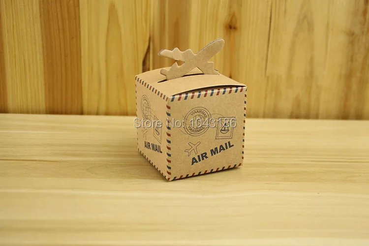 Бесплатная доставка 100 шт. штамп дизайн ретро самолет/Самолет/самолёт коробка