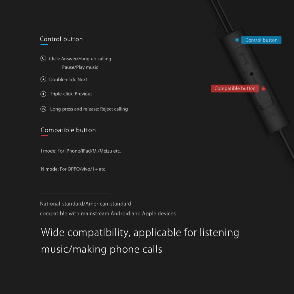 Наушники ORICO In ear 3 5 мм наушники с микрофоном басы Бесплатная версия молодежная
