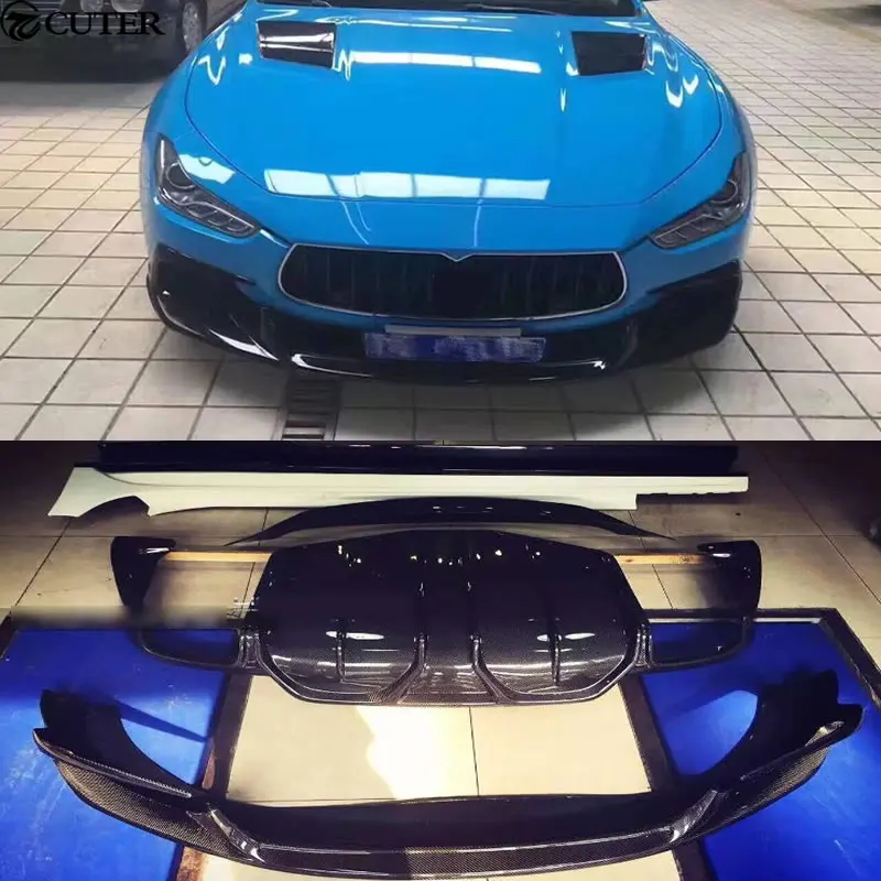 Aspec style Car body kit карбоновый передний бампер задний диффузор для губ боковая юбка