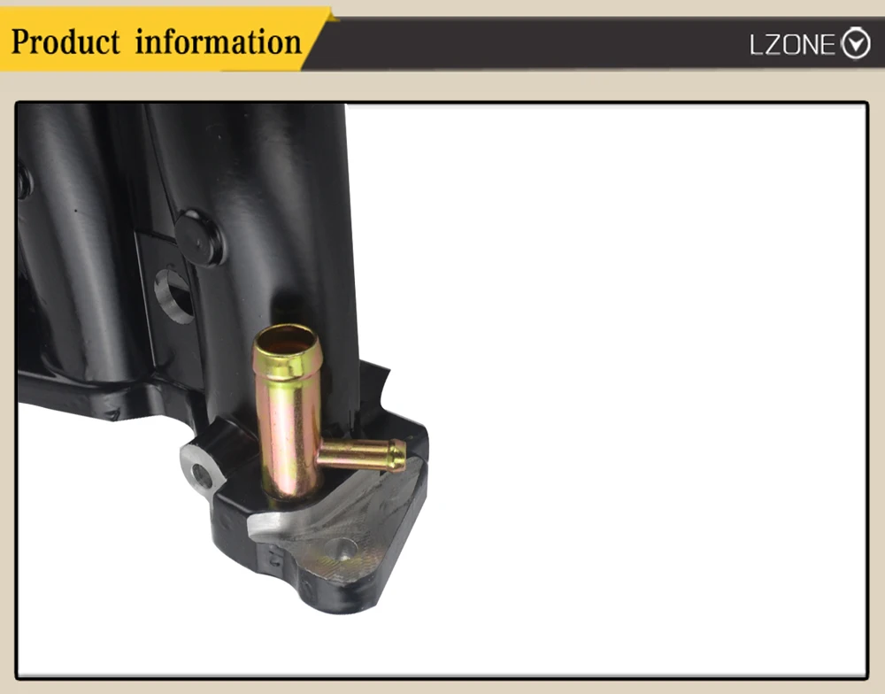 LZONE-алюминиевый впускной коллектор для 1988-2000 Honda Civic CRX Del Sol SOHC серии D CX DX EX GX JR-IM51