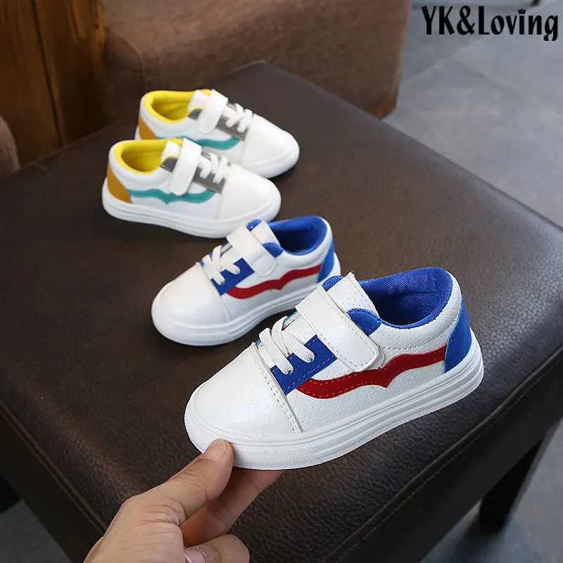 Весенне Осенняя детская повседневная обувь из микрофибры для мальчиков