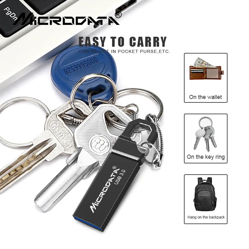 Высокая Скорость USB 3 0 Металлический флеш-накопитель 16 ГБ 32 64 128 флэш-накопитель