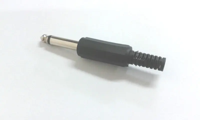 100 шт. 6 3 мм мужской разъем TRS 1/4 &quotMono Jack аудио адаптер | Обустройство дома