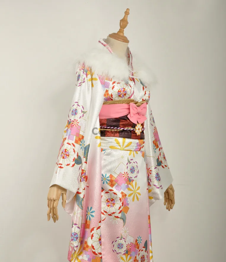 Милый! Солнечный свет! Новогоднее платье кимоно Aqours Sakurauchi Riko Yukata Униформа костюмы
