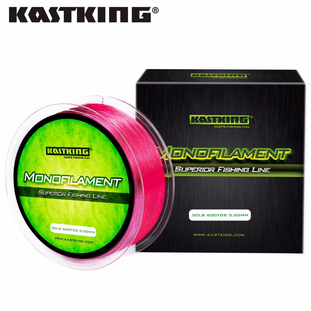 KastKing 550 м прочная нейлоновая леска 100% Японии Материал нехватки памяти 4 30LB нейлон