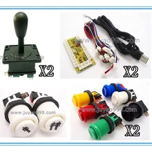 Бесплатная доставка 1 комплект для одного игрока ПК джойстик PCB USB