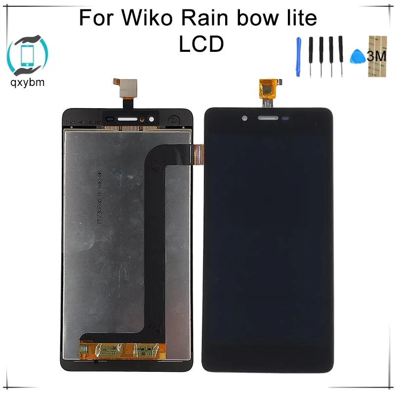 5 дюймов для Wiko Rainbow Lite 4G ЖК дисплей с кодирующий преобразователь сенсорного