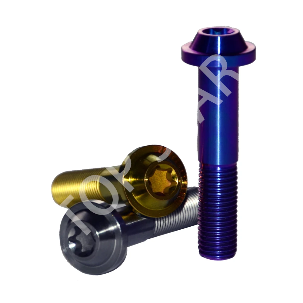 

M10x65mm Titanium Bolts Hexagon Truss Headed Screws Ti Fastener for Motorcycle Modify Multiple OEM Multicolor 6PCS