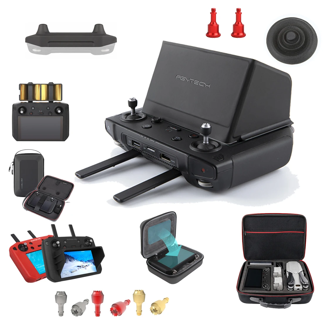 Для dji SMART контроллер серии Силиконовый защитный чехол солнцезащитный капюшон Casefor DJI MAVIC 2 Smart контроллер части-черный