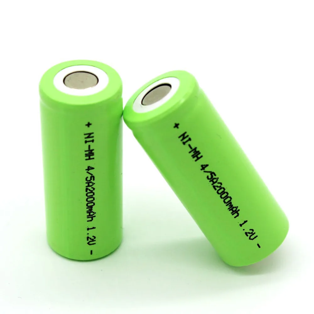 2000 mAh 1,2 V аккумуляторная батарея Ni-MH для светодиодный фонарик