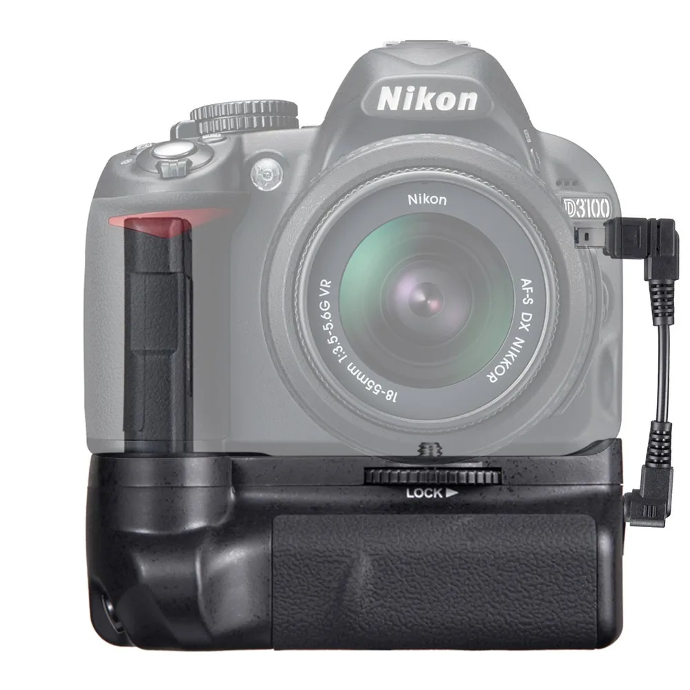 Вертикальная Батарейная ручка capsaver для Nikon D3100 D3200 D3300 батарея камеры держатель DSLR