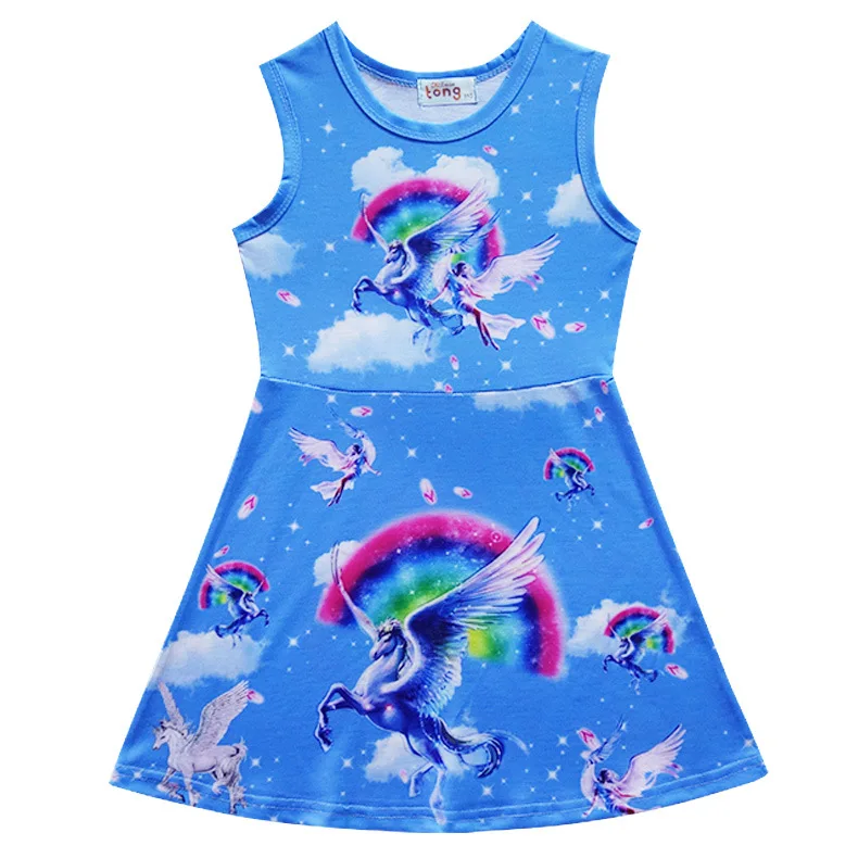 DHL/EMS Free shipping 2018New Arrival HOT! Big Size New High-quality Girl Princess Summer Vest Dress | Детская одежда и обувь