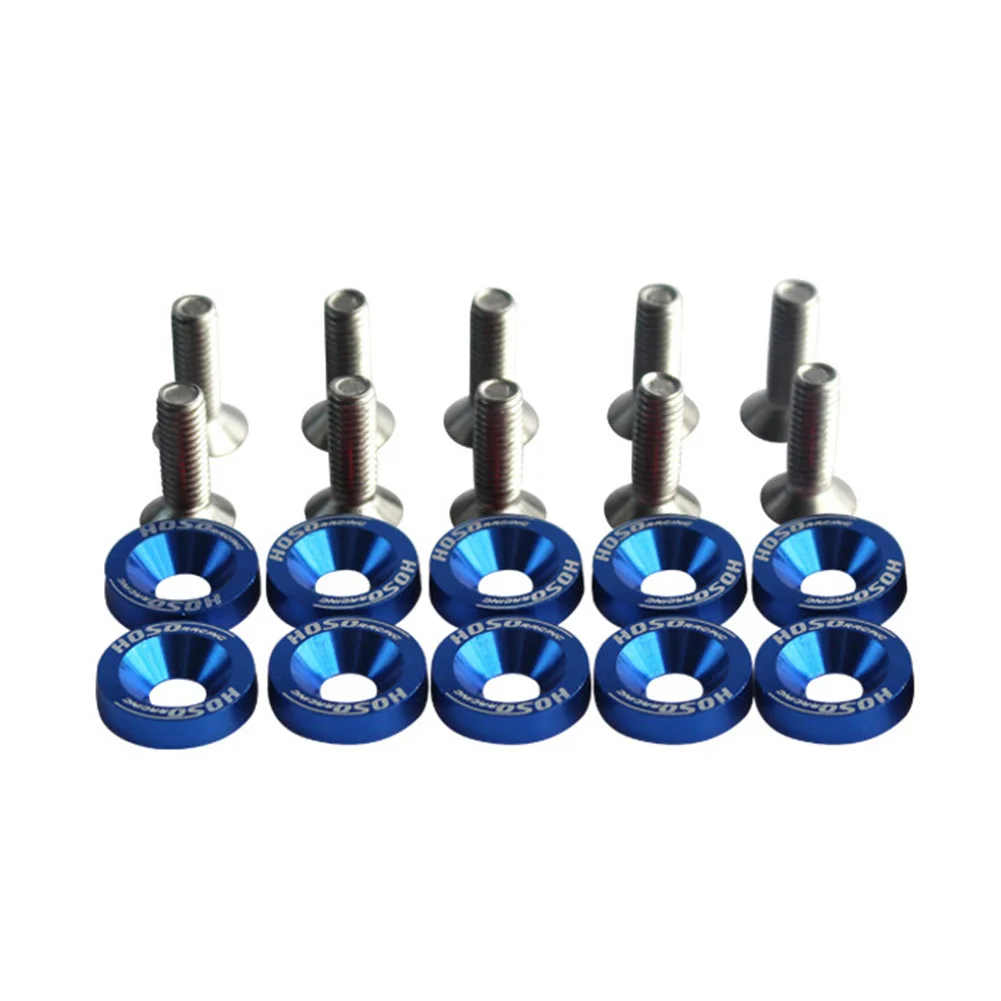 Бампер шурупы JDM заготовки алюминиевый распорный блок Шайба Болт двигатели для