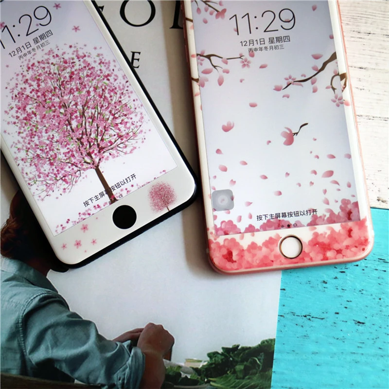 Прекрасный мультфильм 3D Мягкие edge Full Cover Экран закаленное Стекло Плёнки для Apple