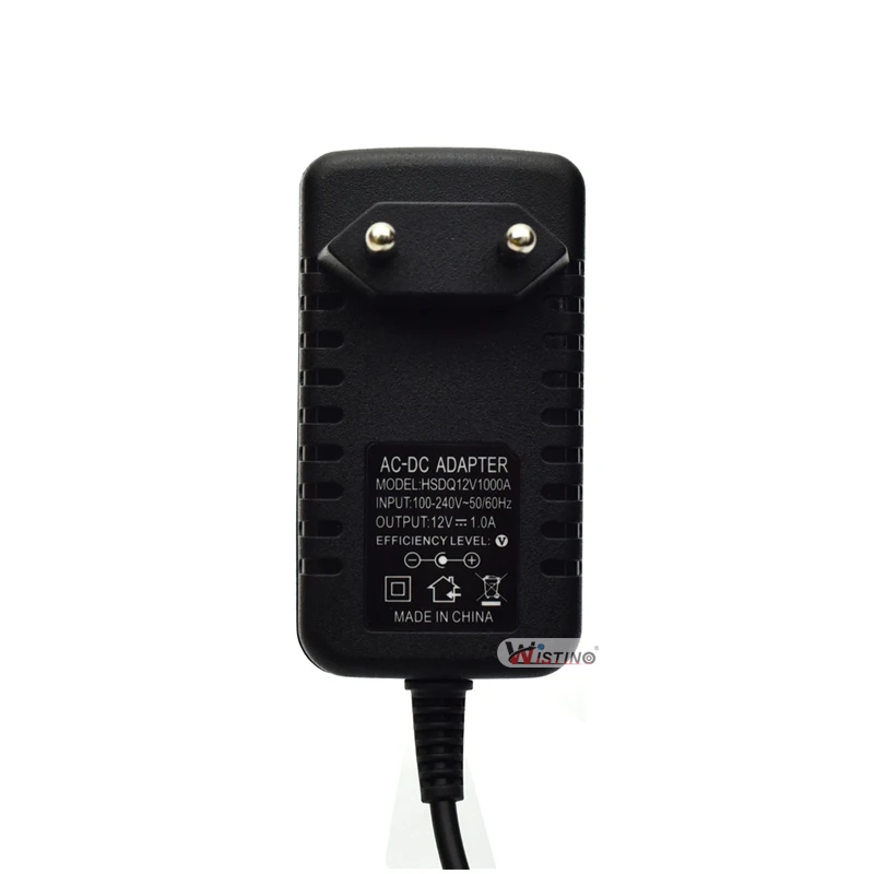 Адаптер питания постоянного тока 12 В 1 А вилка для ЕС США Великобритании