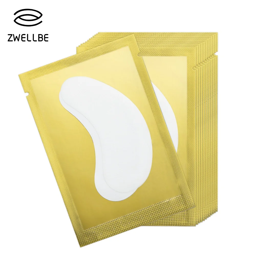 50 пар/упак. новые бумажные накладки для ресниц под глазные накладки для ресниц бумажные накладки для наращивания ресниц накладки для глаз наклейки Обертывания инструменты для макияжа - Длина: Golden